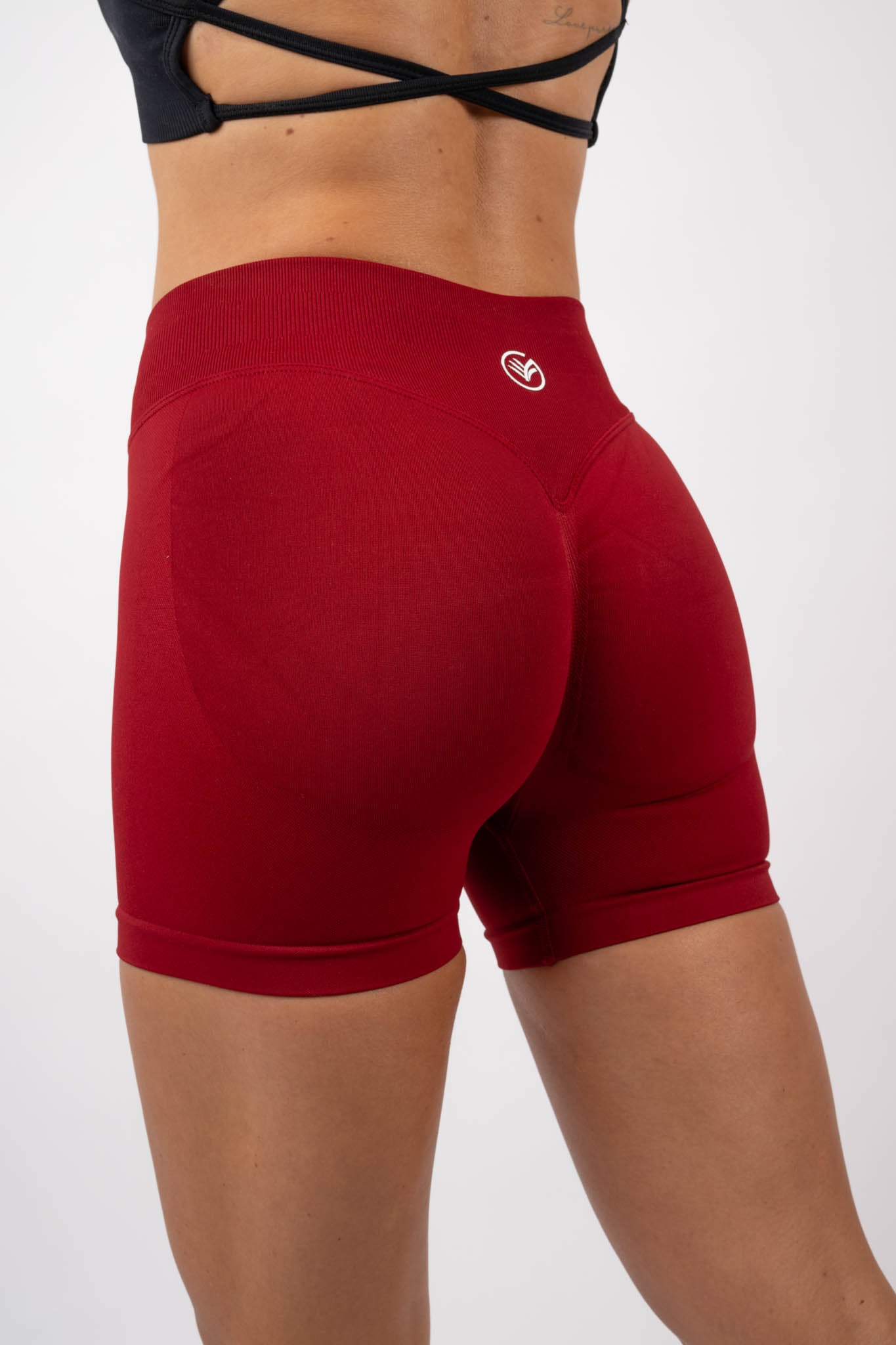 seamless performance shorts - deep red