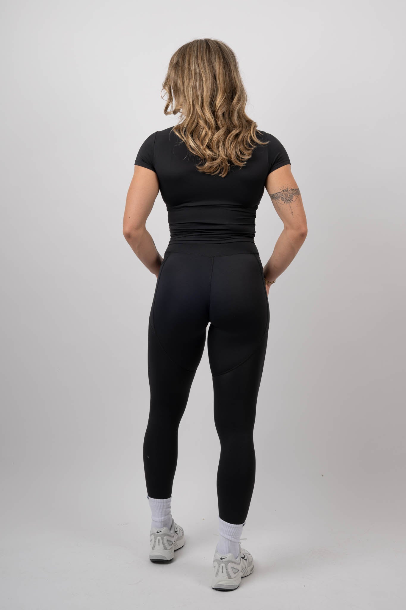 seamless legging set (black)