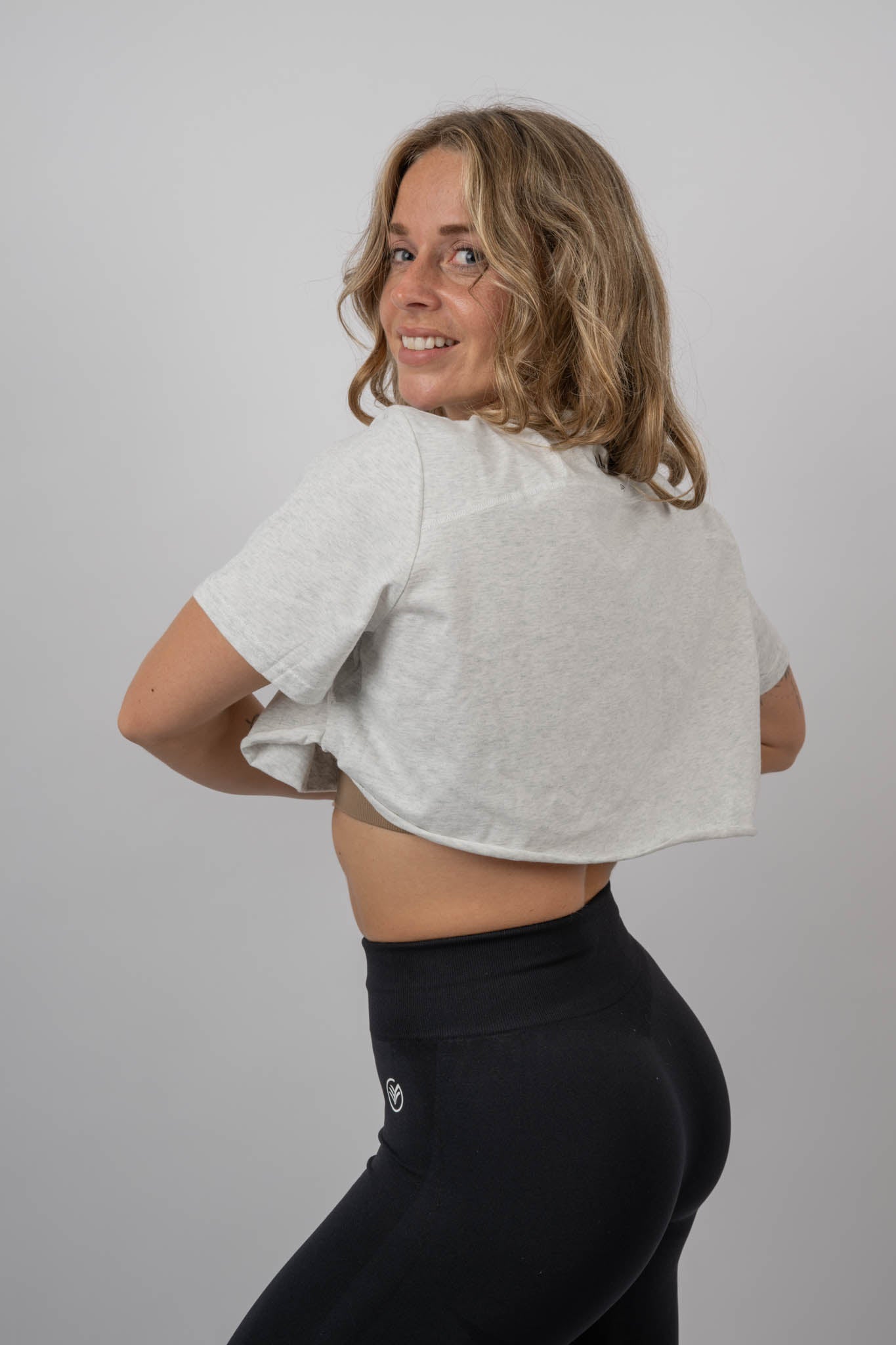cropped t-shirt (light grey)
