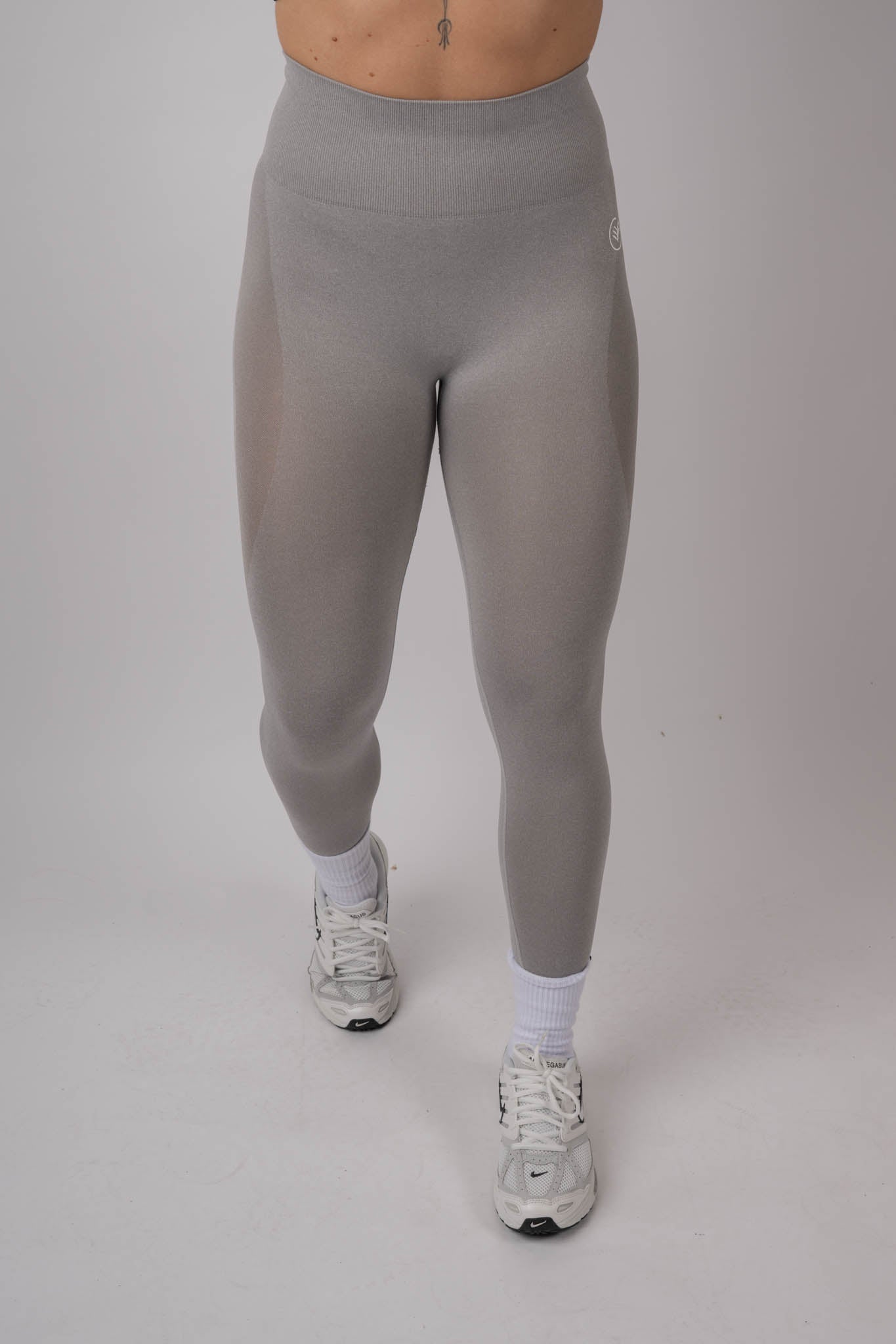 seamless high-waist leggings (grey)