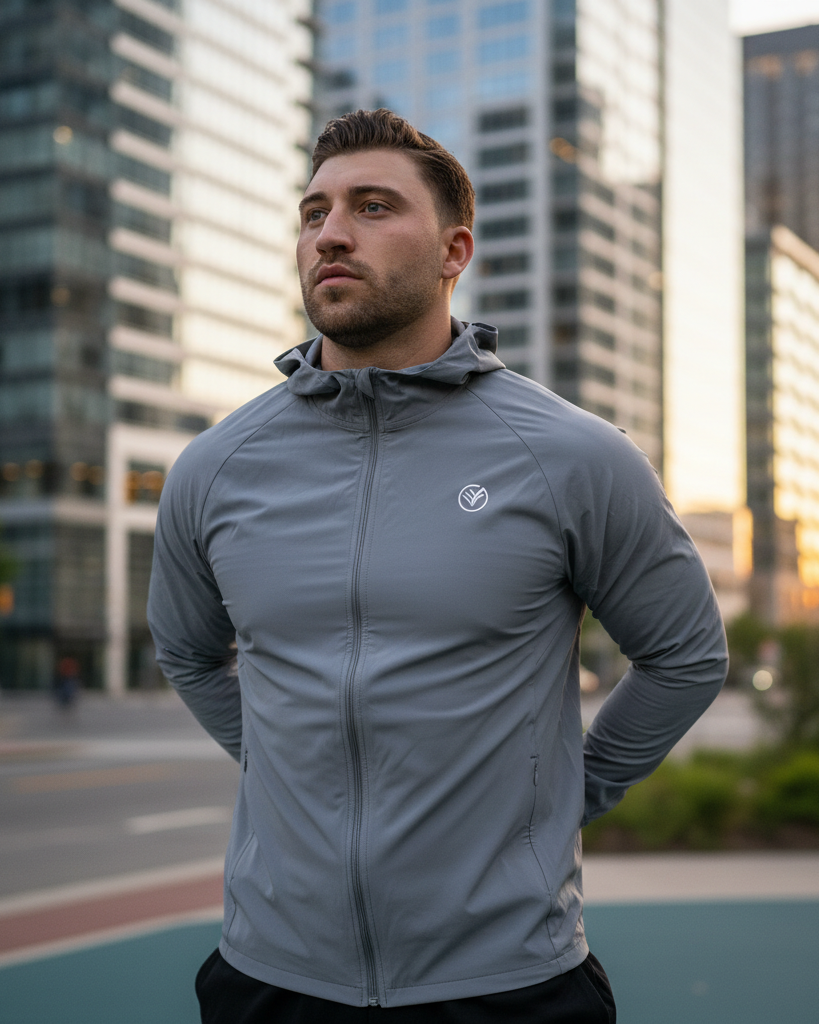 Grey Men Jacket Galvis Sports